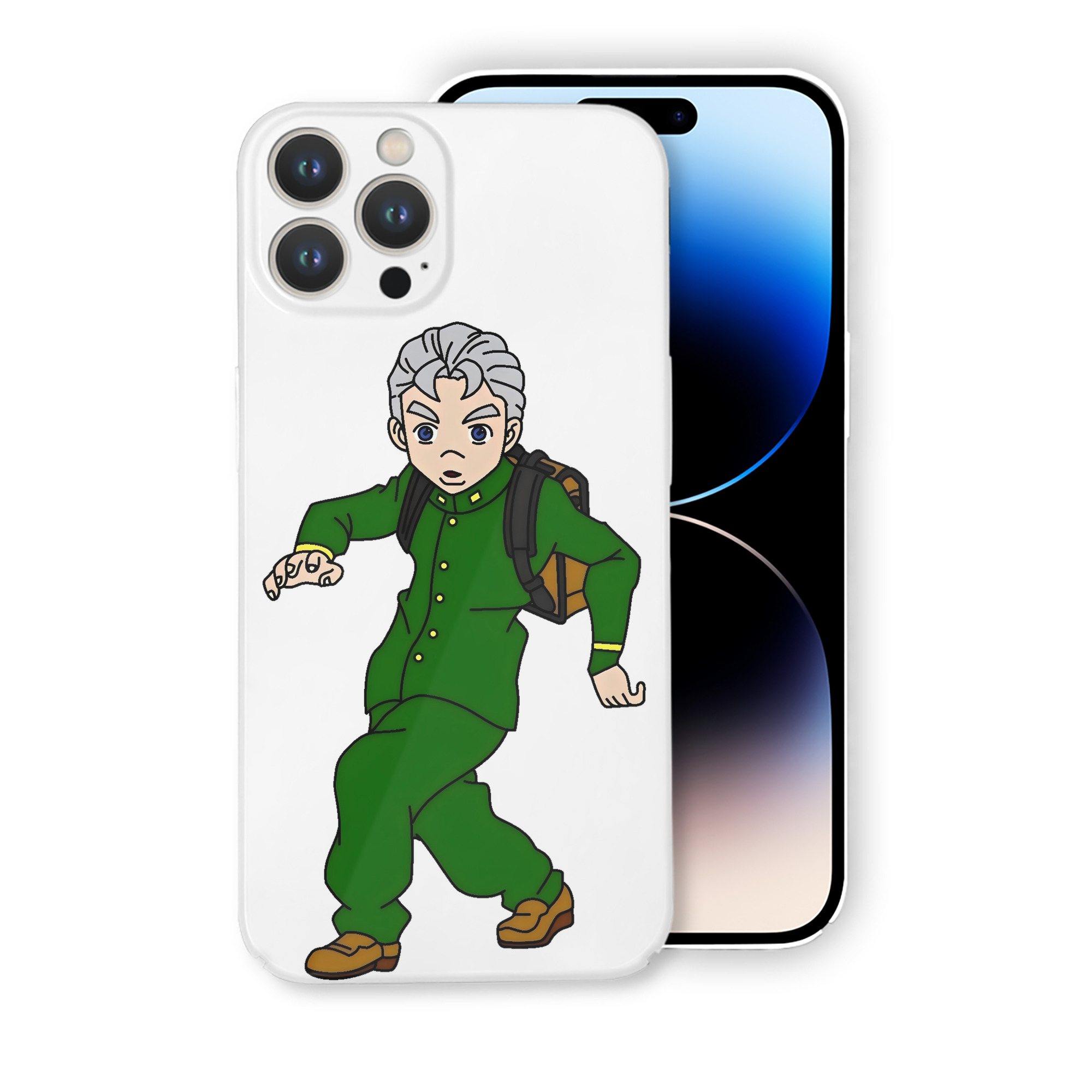 （画像用） ジョジョの奇妙な冒険 広瀨康一 JoJo's Bizarre Adventure Hirose Koichi 【iPhone 14シリーズ対応】ハードケース